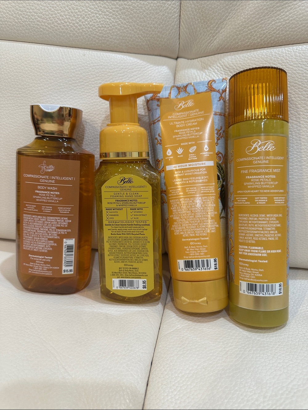 Bath & Body Works Disney Princess Belle 4 Pieces Set - Picture 2 of 15